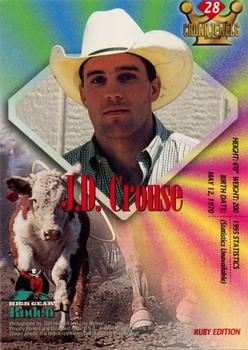 1996 High Gear Rodeo Crown Jewels #28 J.D. Crouse Back